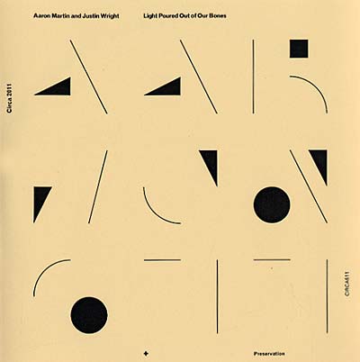 AARON MARTIN & JUSTIN WRIGHT | Light Poured Out Of Our Bones - CD