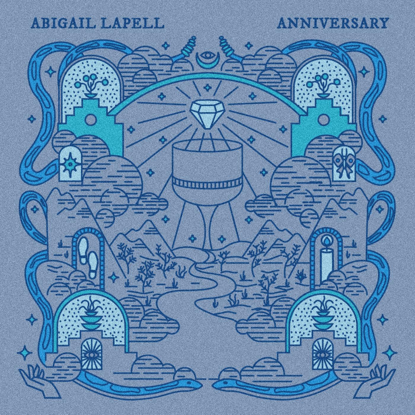 Abigail Lapell | Anniversary (AQUA BLUE VINYL) - Vinyl