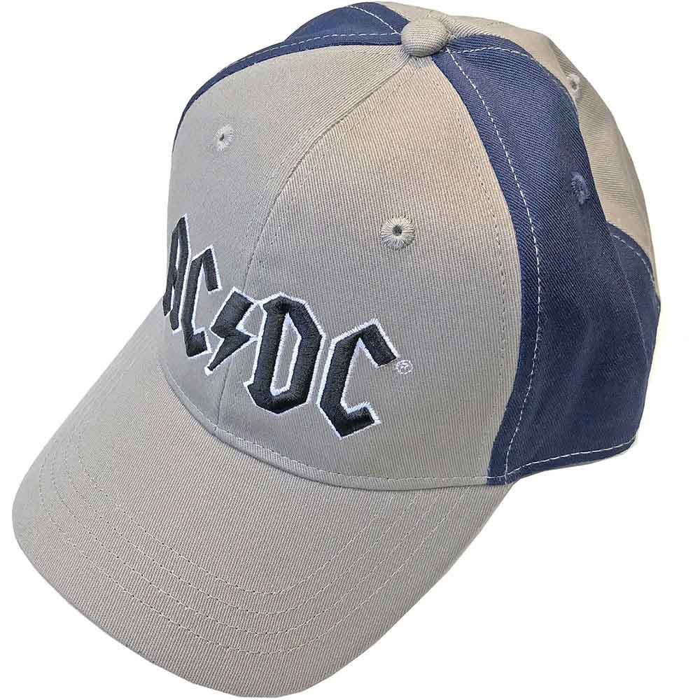 AC/DC | Black Logo - Hat Blue, Grey