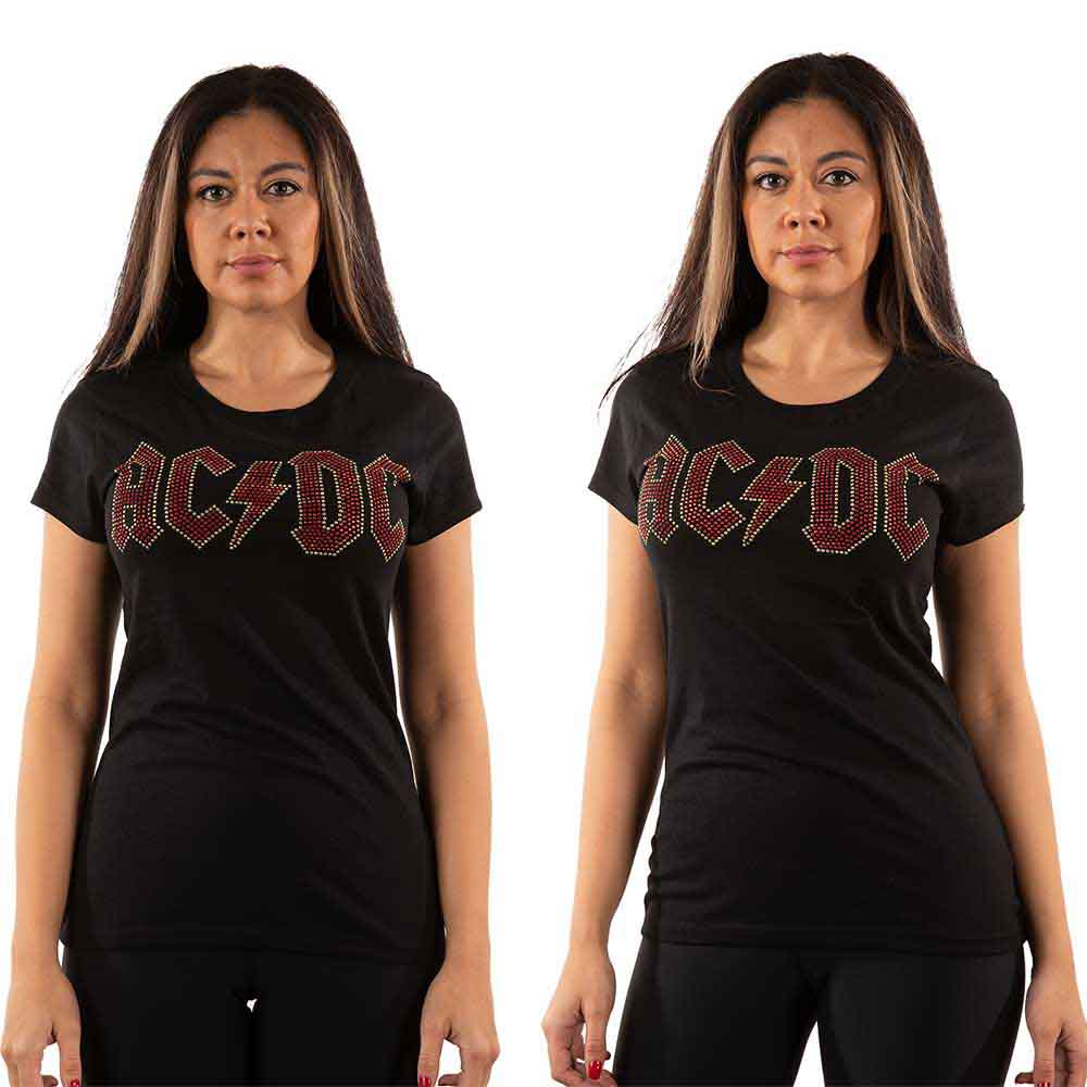 AC/DC | Full Colour Logo - T-Shirt Black