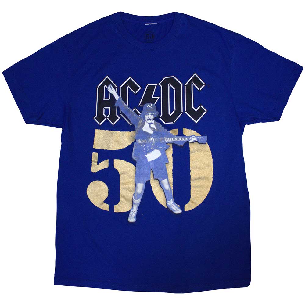AC/DC | Gold Fifty - T-Shirt Blue