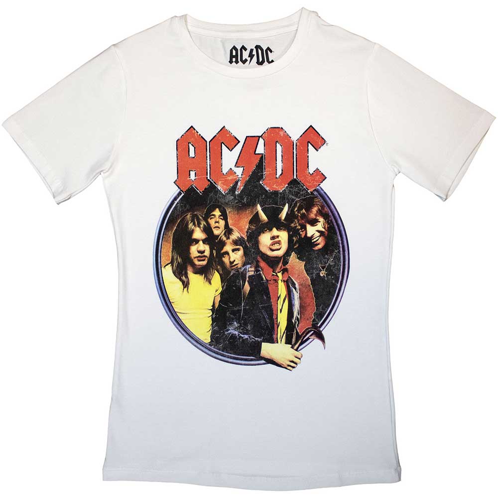 AC/DC | Highway To Hell Circle - T-Shirt White