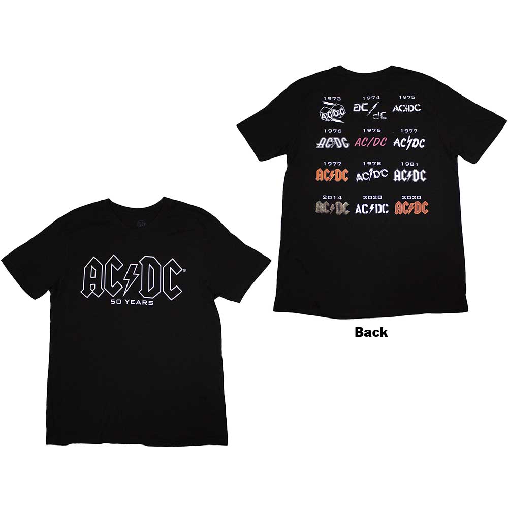 AC/DC | Logo History - T-Shirt Black