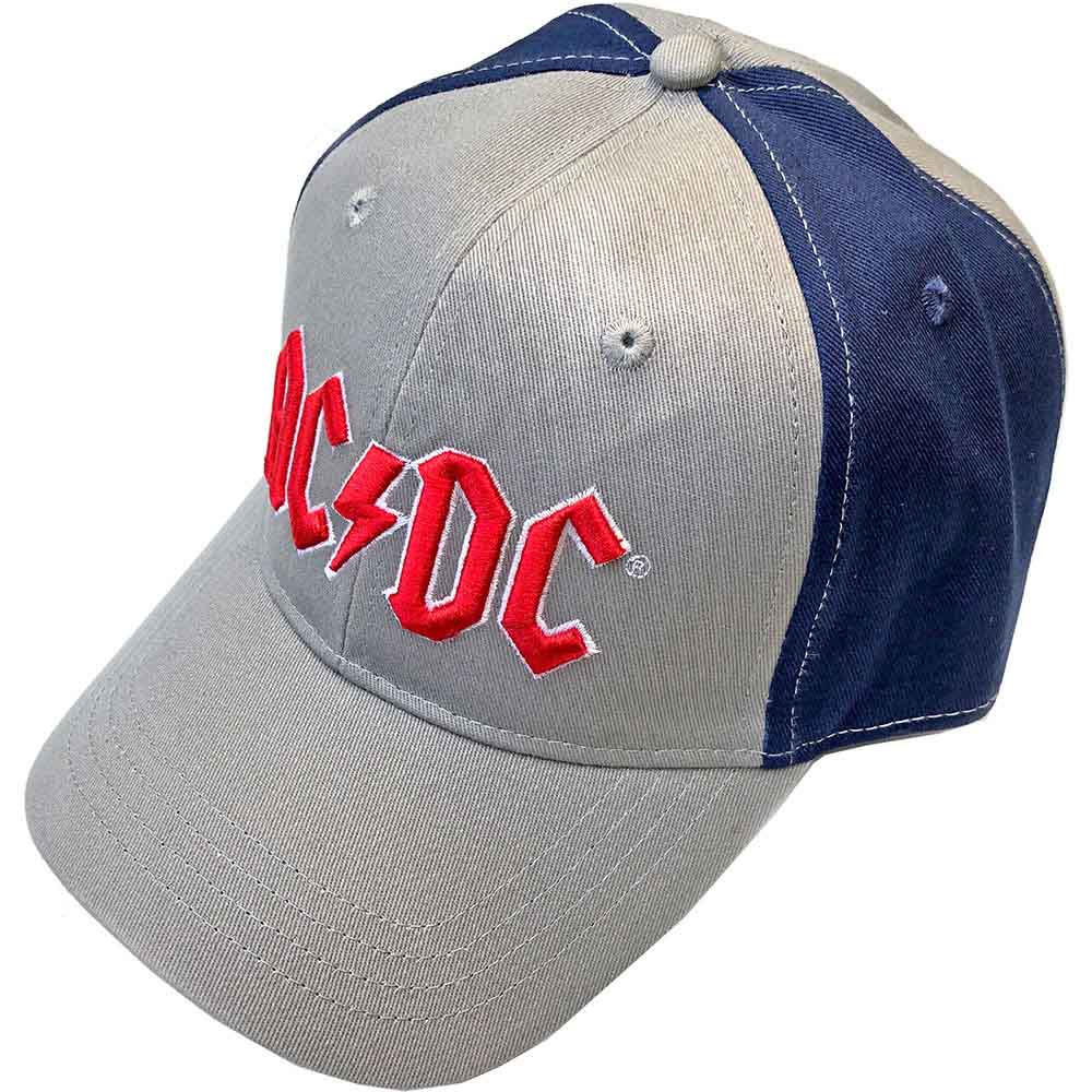 AC/DC | Red Logo - Hat Blue, Grey