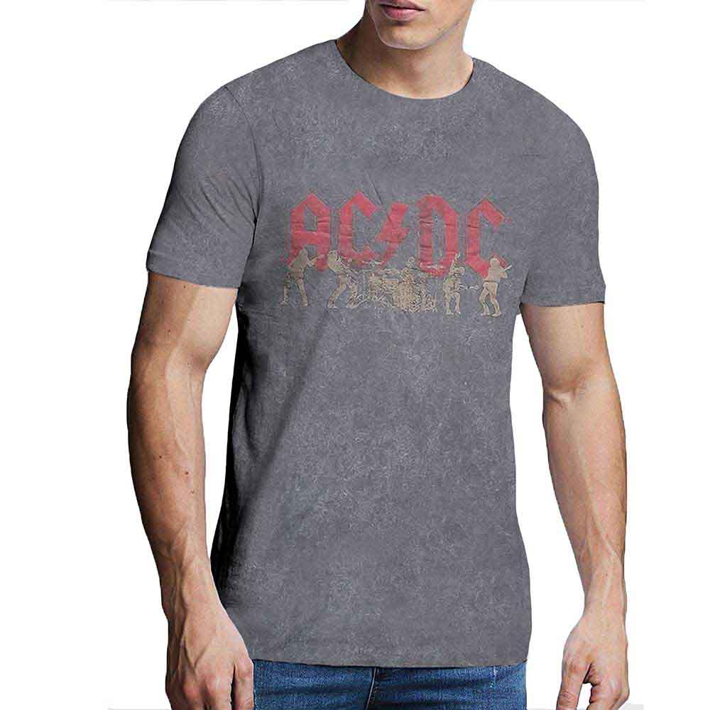 AC/DC | Vintage Silhouettes - T-Shirt Grey