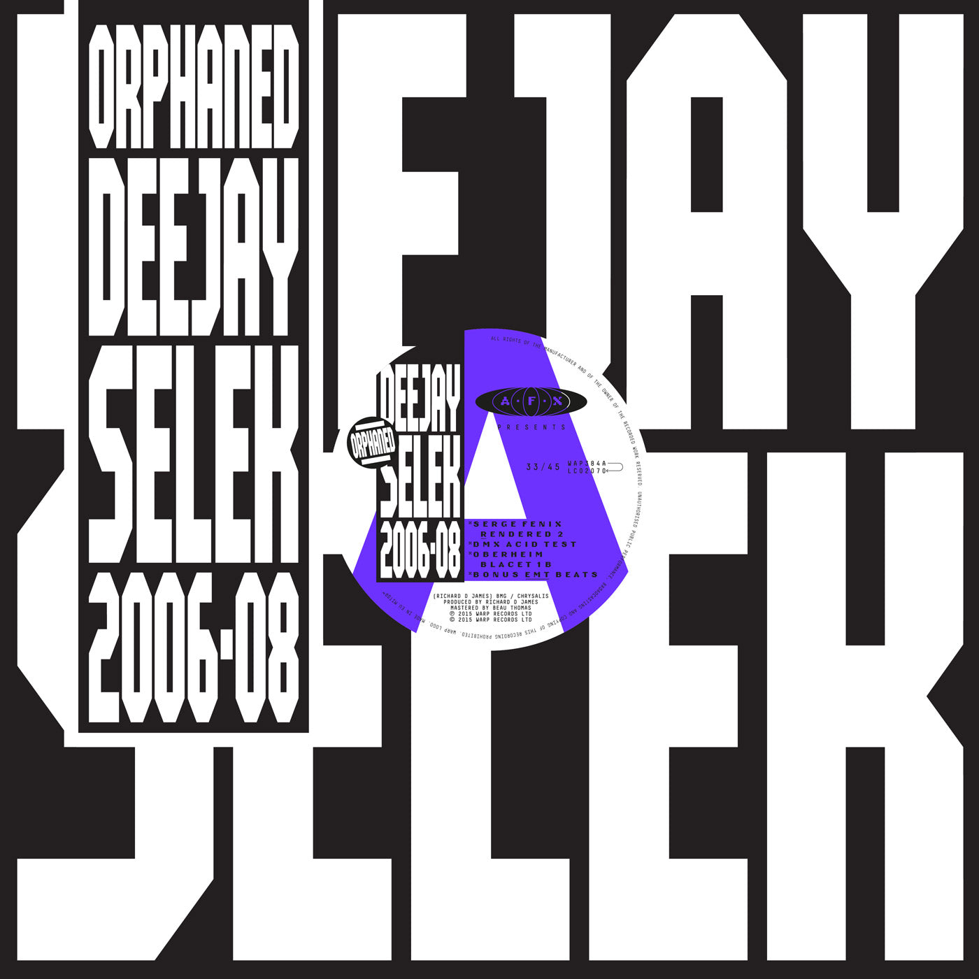 AFX | orphaned deejay selek 2006-2008 - CD