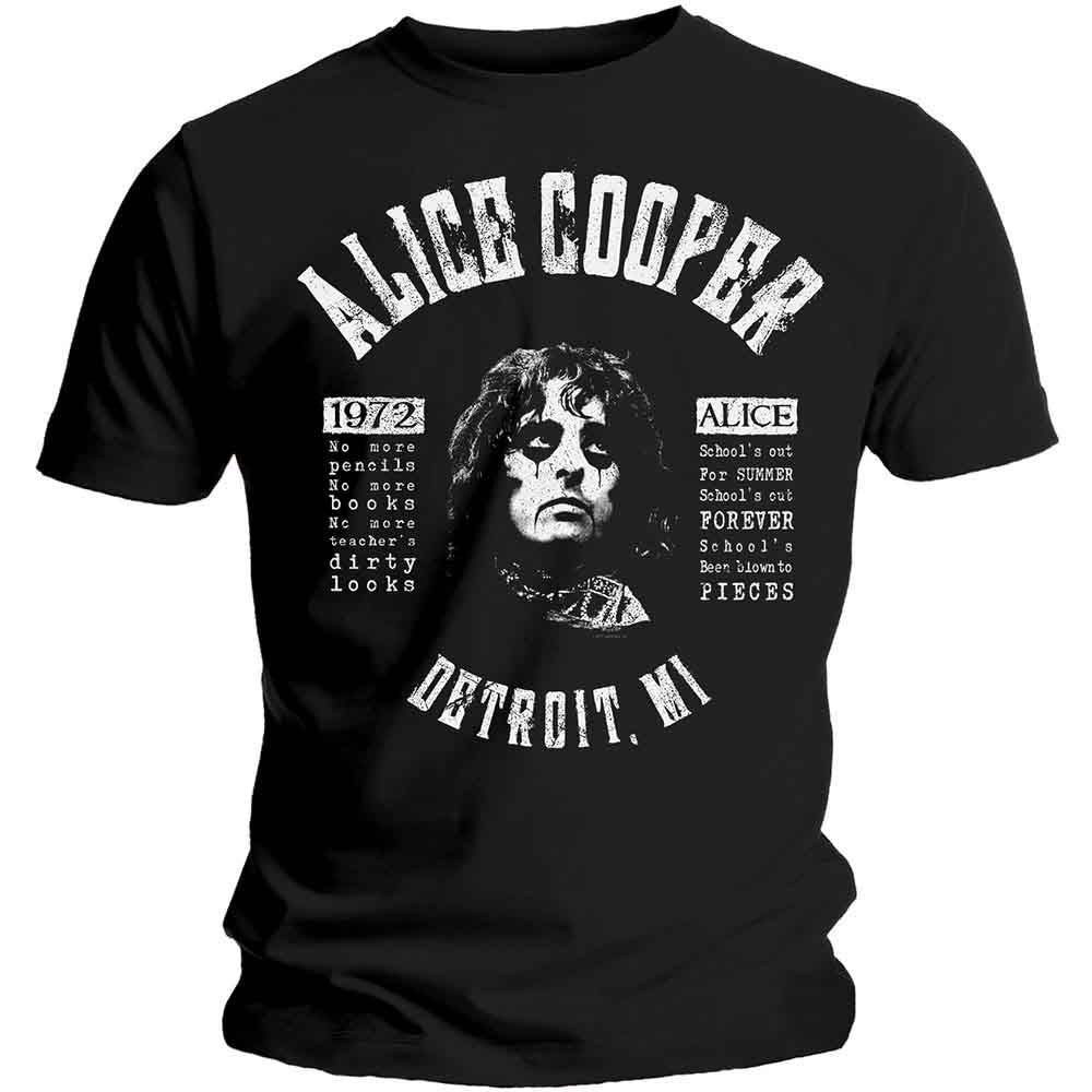 Alice Cooper | School's Out Lyrics - T-Shirt Black