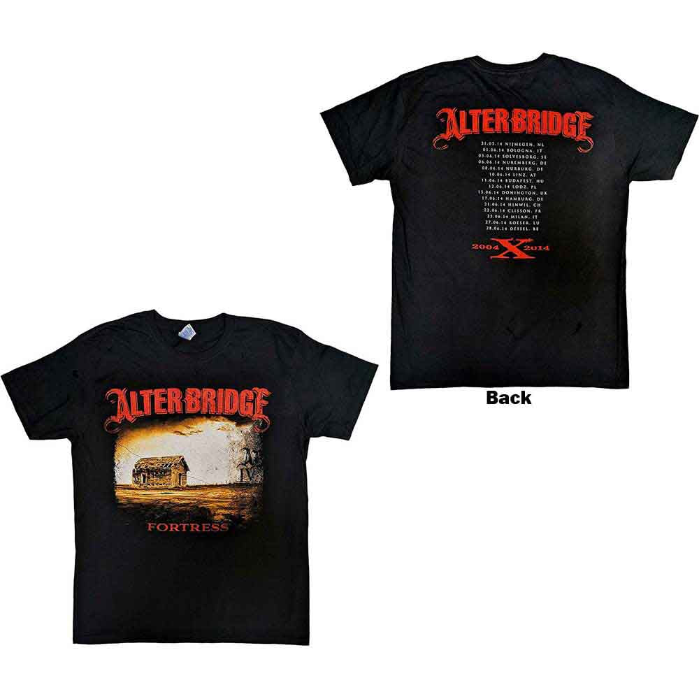 Alter Bridge | Fortress 2014 Tour Dates - T-Shirt Black