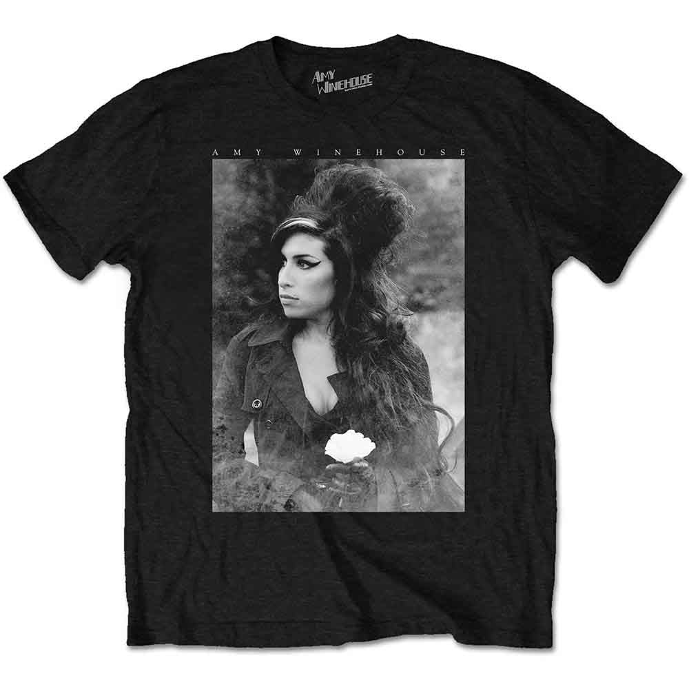 Amy Winehouse | Flower Portrait - T-Shirt Black
