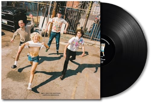 Amyl And The Sniffers | Cartoon Darkness (Cartoon Black Edition) [Explicit Content] (Poster) - Vinyl