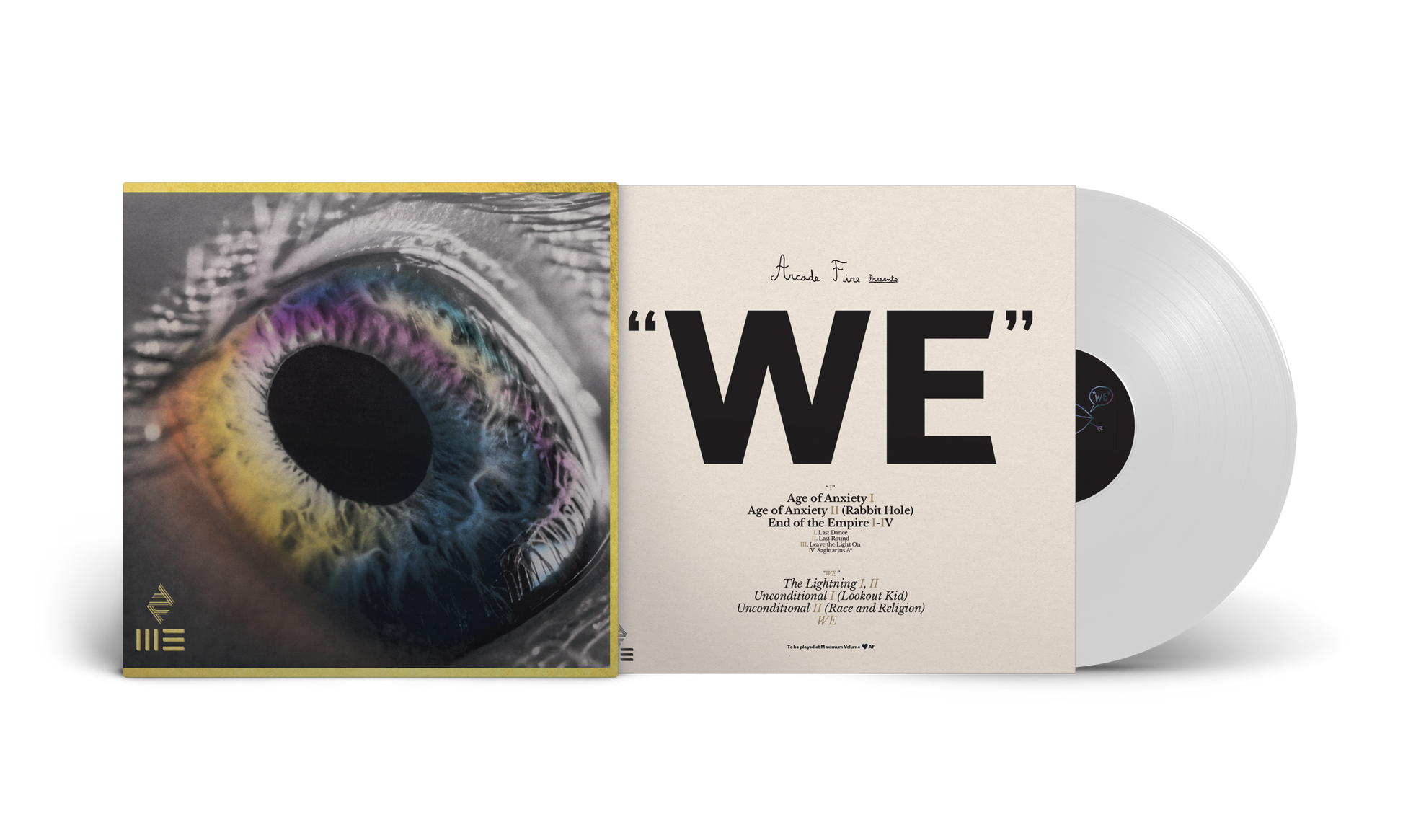 Arcade Fire | WE (Colored Vinyl, White, 180 Gram Vinyl, Gatefold LP Jacket, Poster) - Vinyl