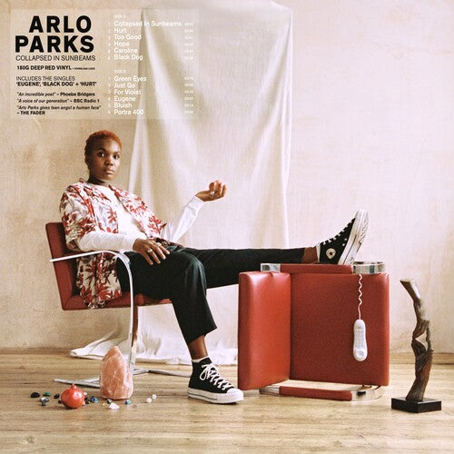 Arlo Parks | Collapsed In Sunbeams (Deep Red Vinyl) (Colored Vinyl, Poster) - Vinyl