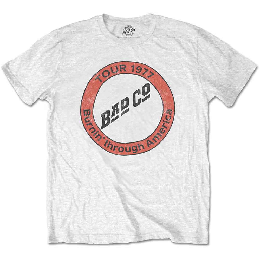 Bad Company | Burnin' Through America - T-Shirt White