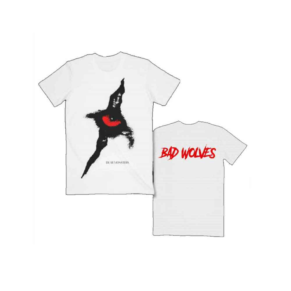Bad Wolves | Dear Monsters Eye & Logo - T-Shirt White