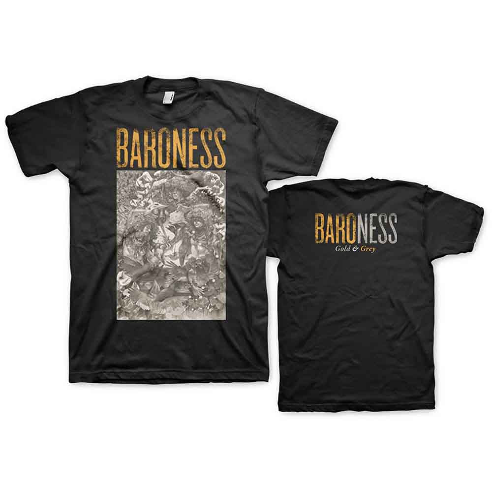Baroness | Gold & Grey - T-Shirt Black