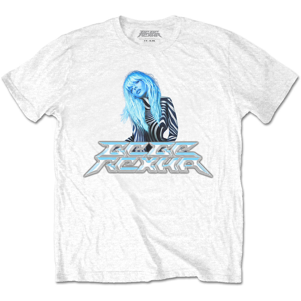 Bebe Rexha | Silver Logo - White