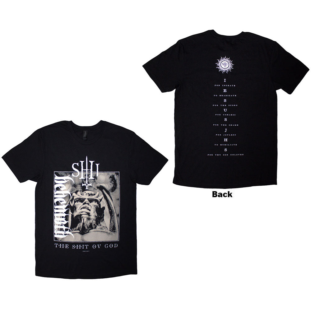 Behemoth | The Shit Ov God Vertical Logo Cover - Black