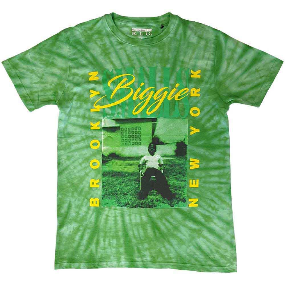 Biggie Smalls | 90's New York City - T-Shirt Green