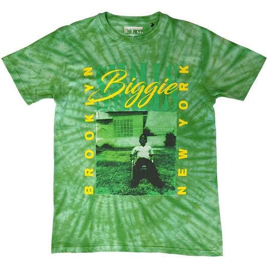 Biggie Smalls | 90's New York City - T-Shirt Green