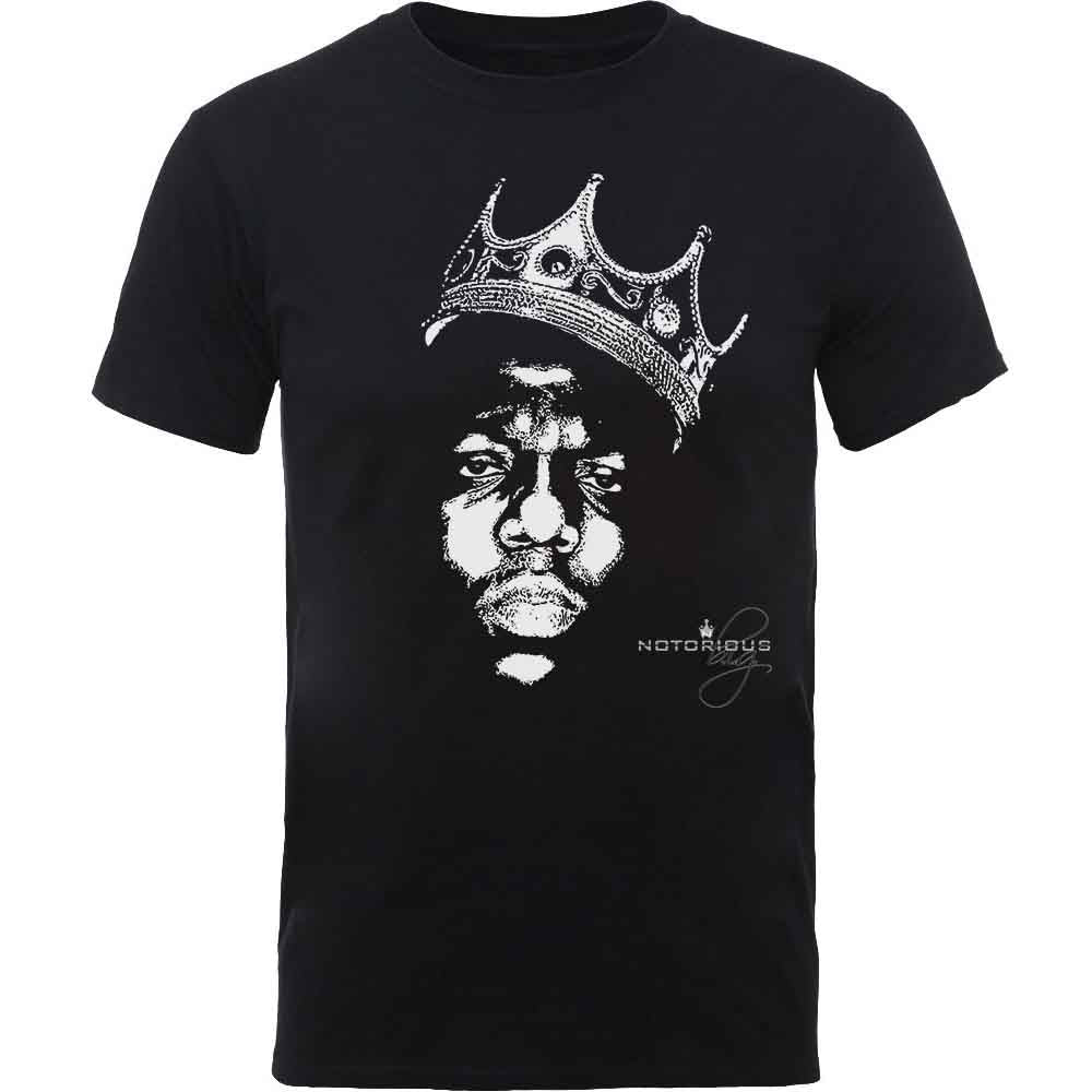 Biggie Smalls | Crown Face - T-Shirt Black