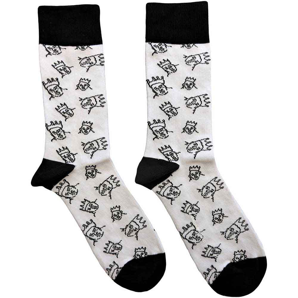 Biggie Smalls | Hand-Drawn - Socks White