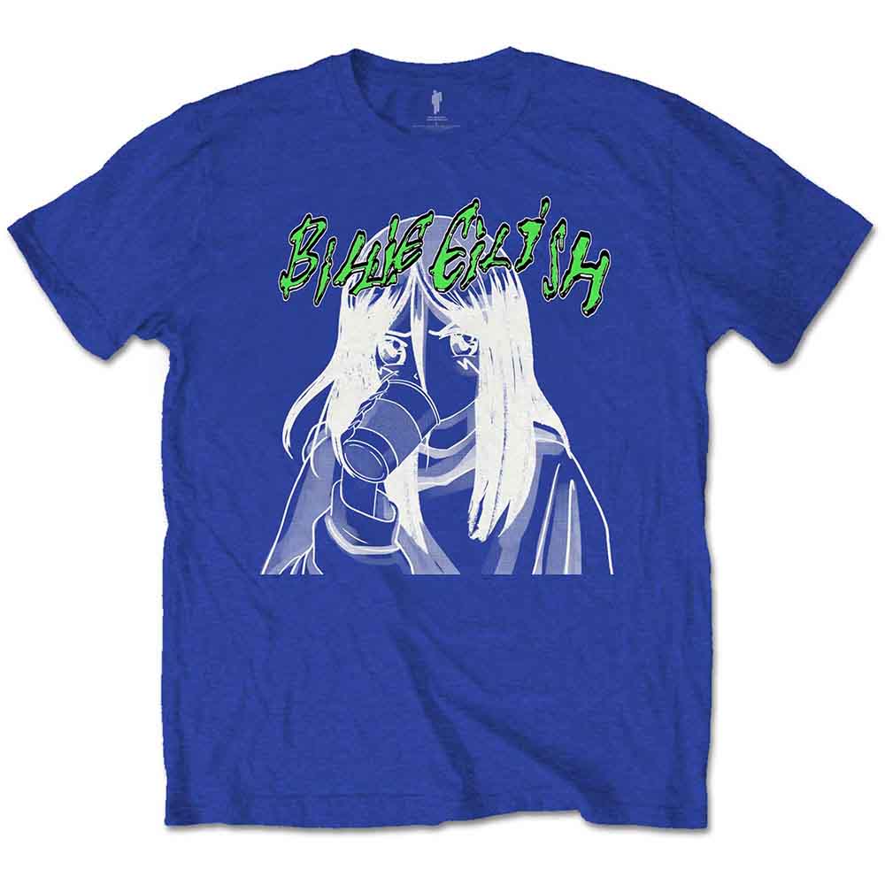 Billie Eilish | Anime Drink - T-Shirt Blue