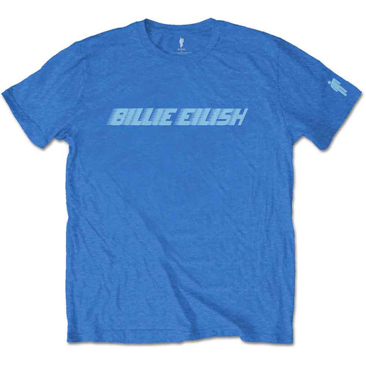 Billie Eilish | Blue Racer Logo - T-Shirt Blue