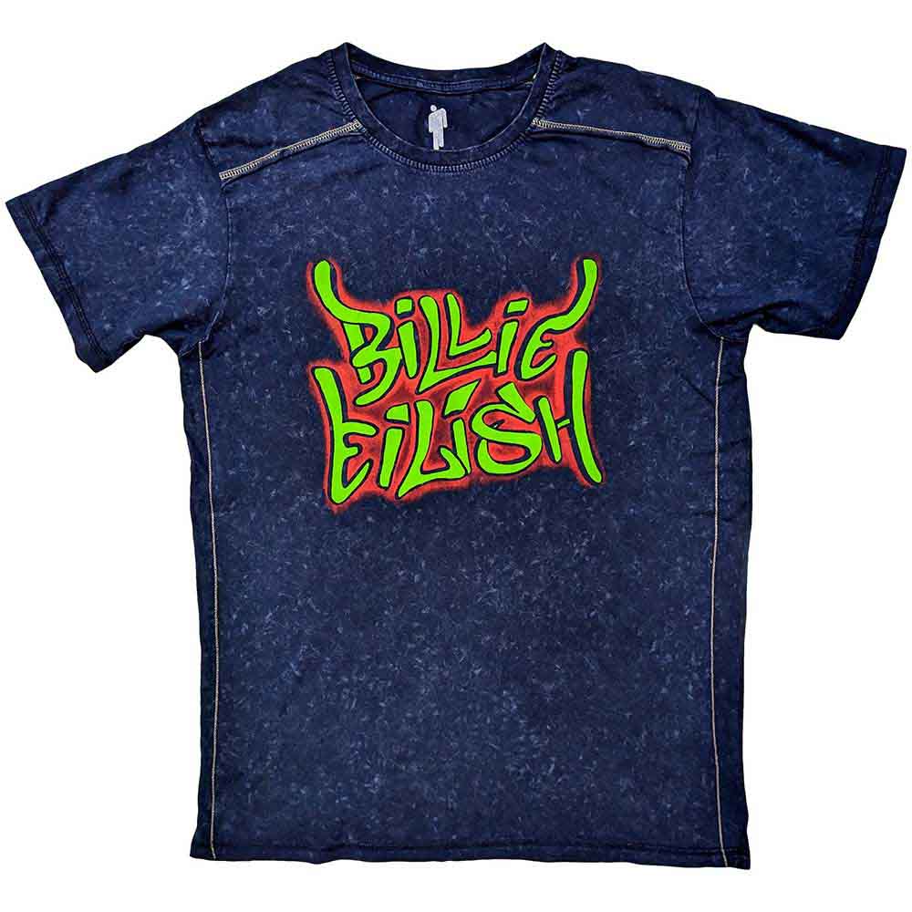 Billie Eilish | Graffiti - T-Shirt Blue