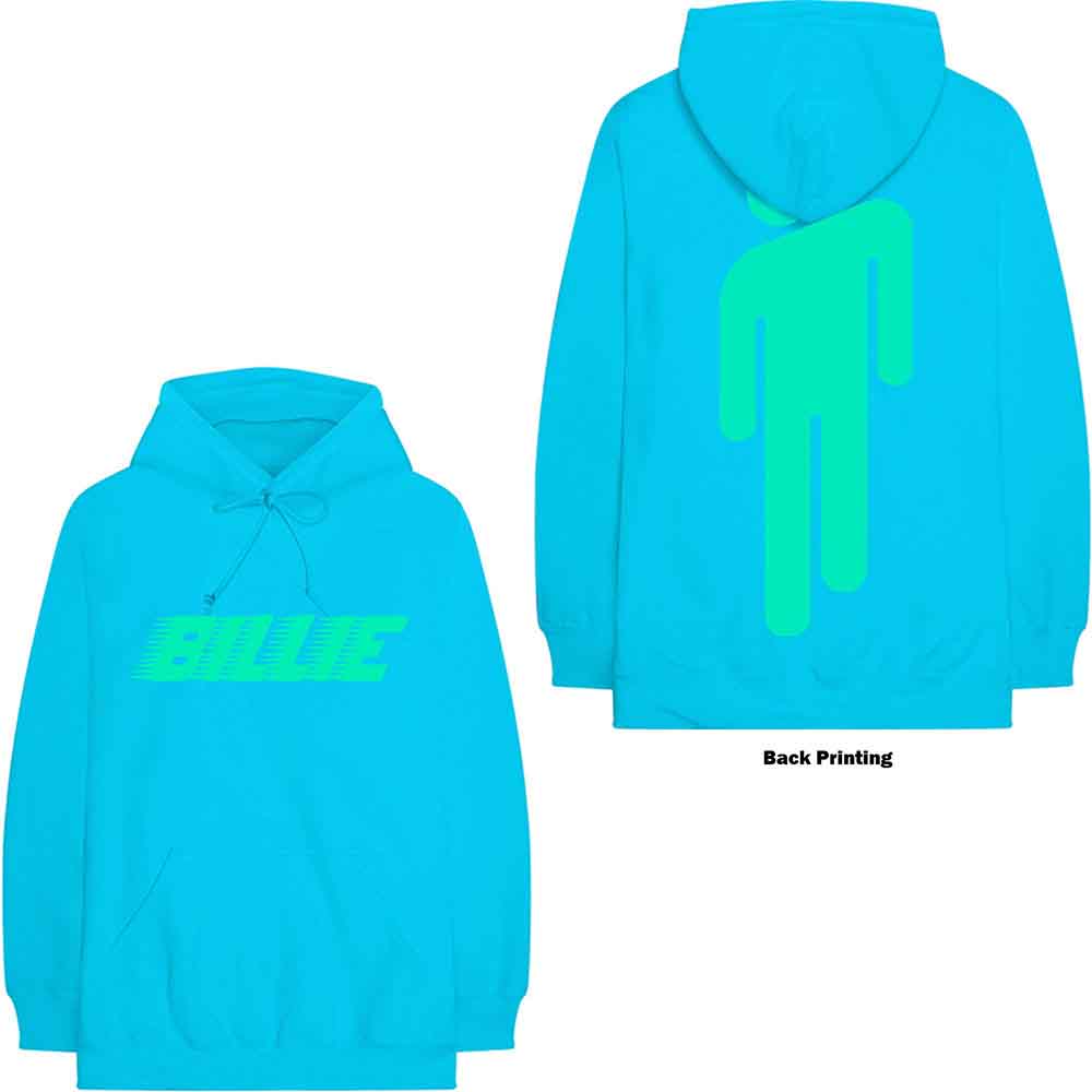 Billie Eilish | Logo & Blohsh - Sweatshirt Blue
