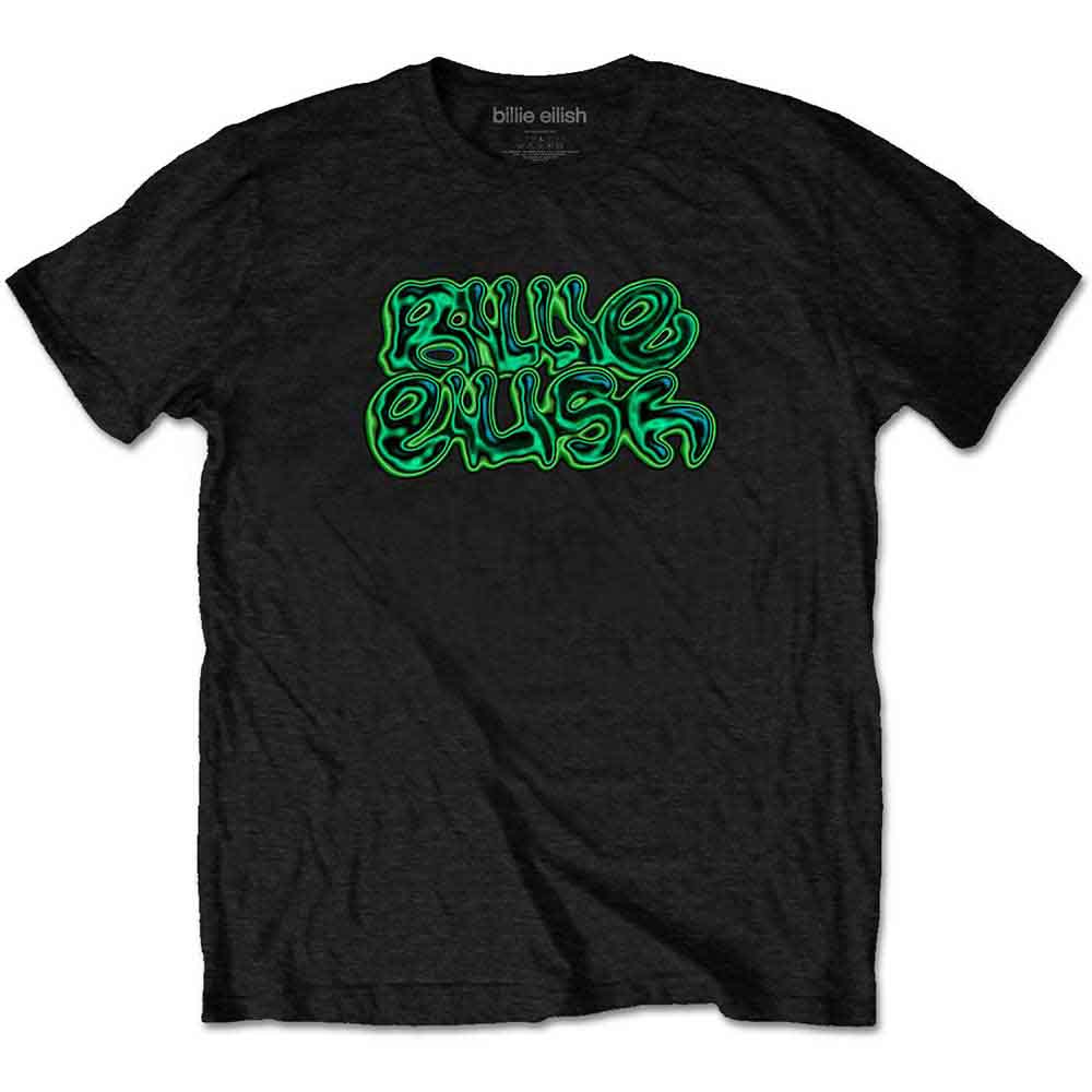 Billie Eilish | Neon Logo - T-Shirt Black
