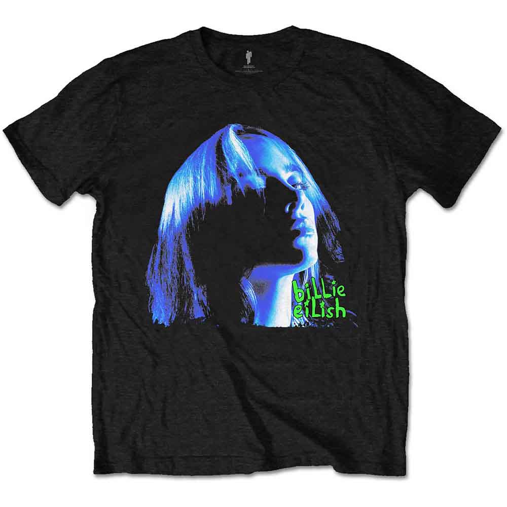 Billie Eilish | Neon Shadow Blue - Black