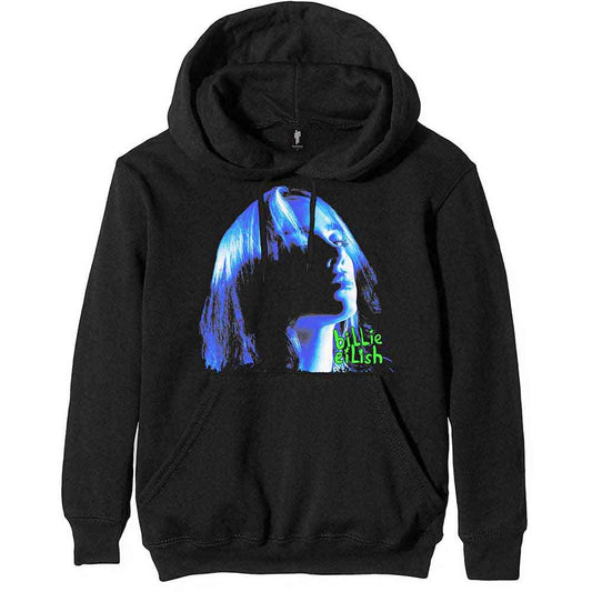 Billie Eilish | Neon Shadow Blue - Sweatshirt Black