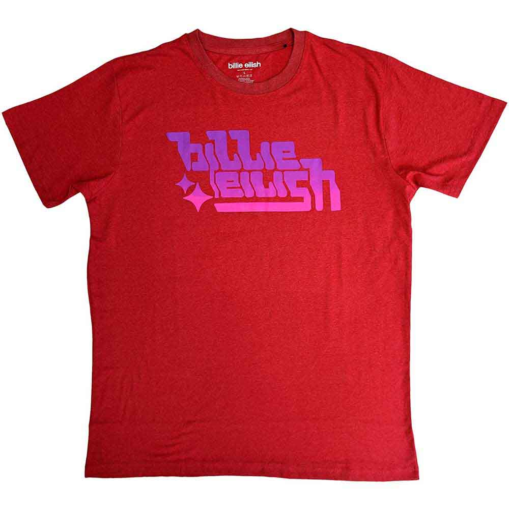 Billie Eilish | Purple Logo - T-Shirt Red