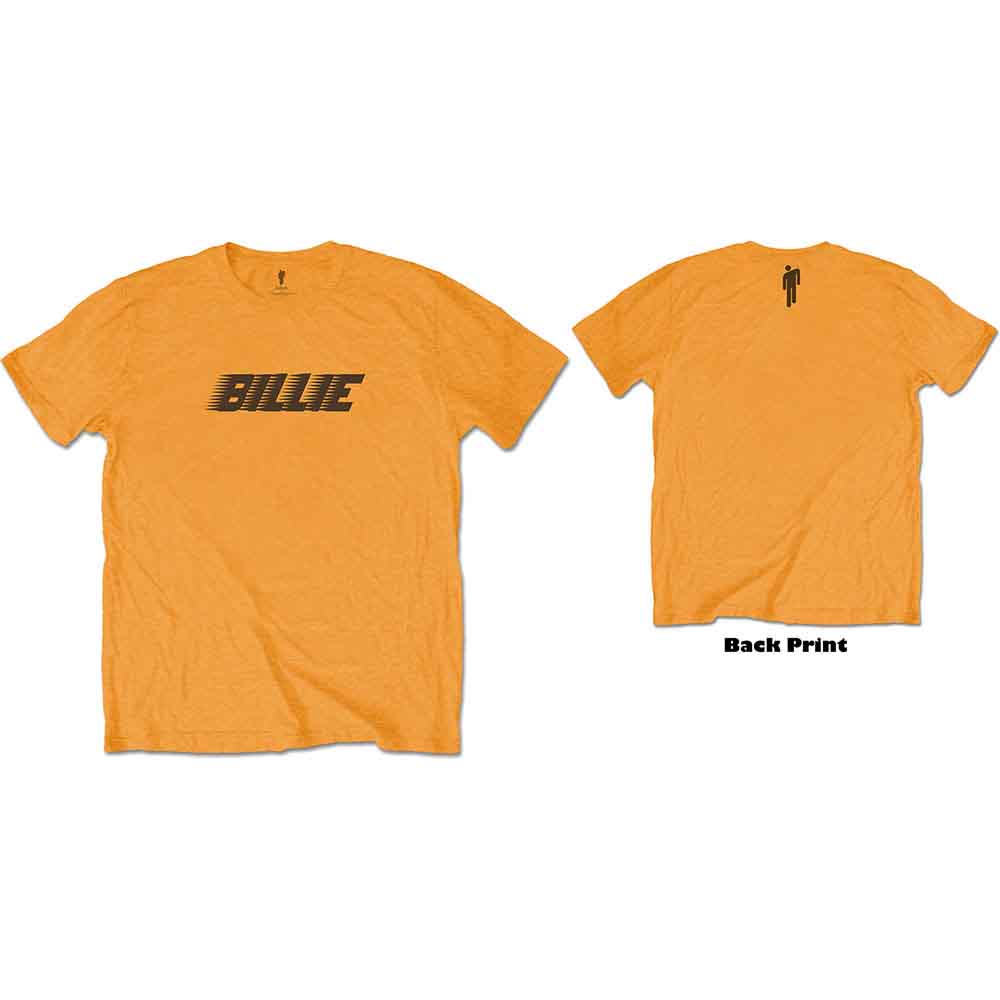 Billie Eilish | Racer Logo & Blohsh - T-Shirt Orange