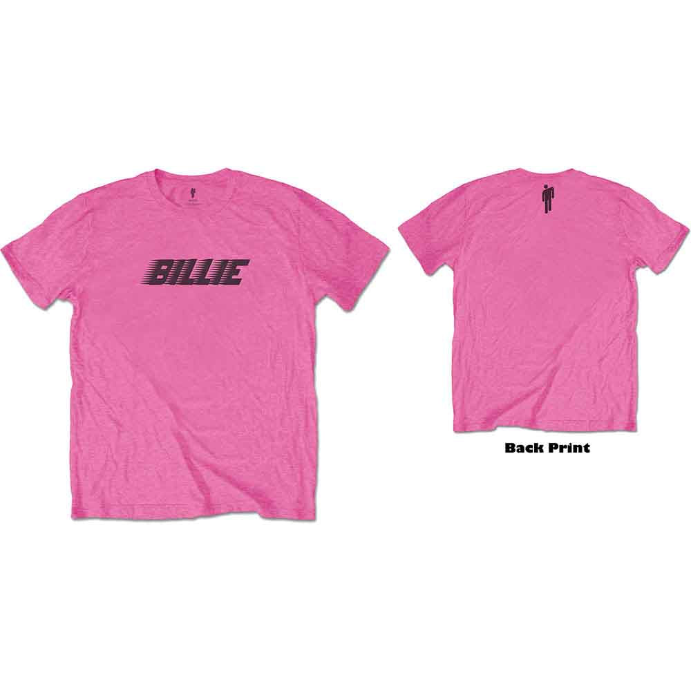 Billie Eilish | Racer Logo & Blohsh - T-Shirt Pink