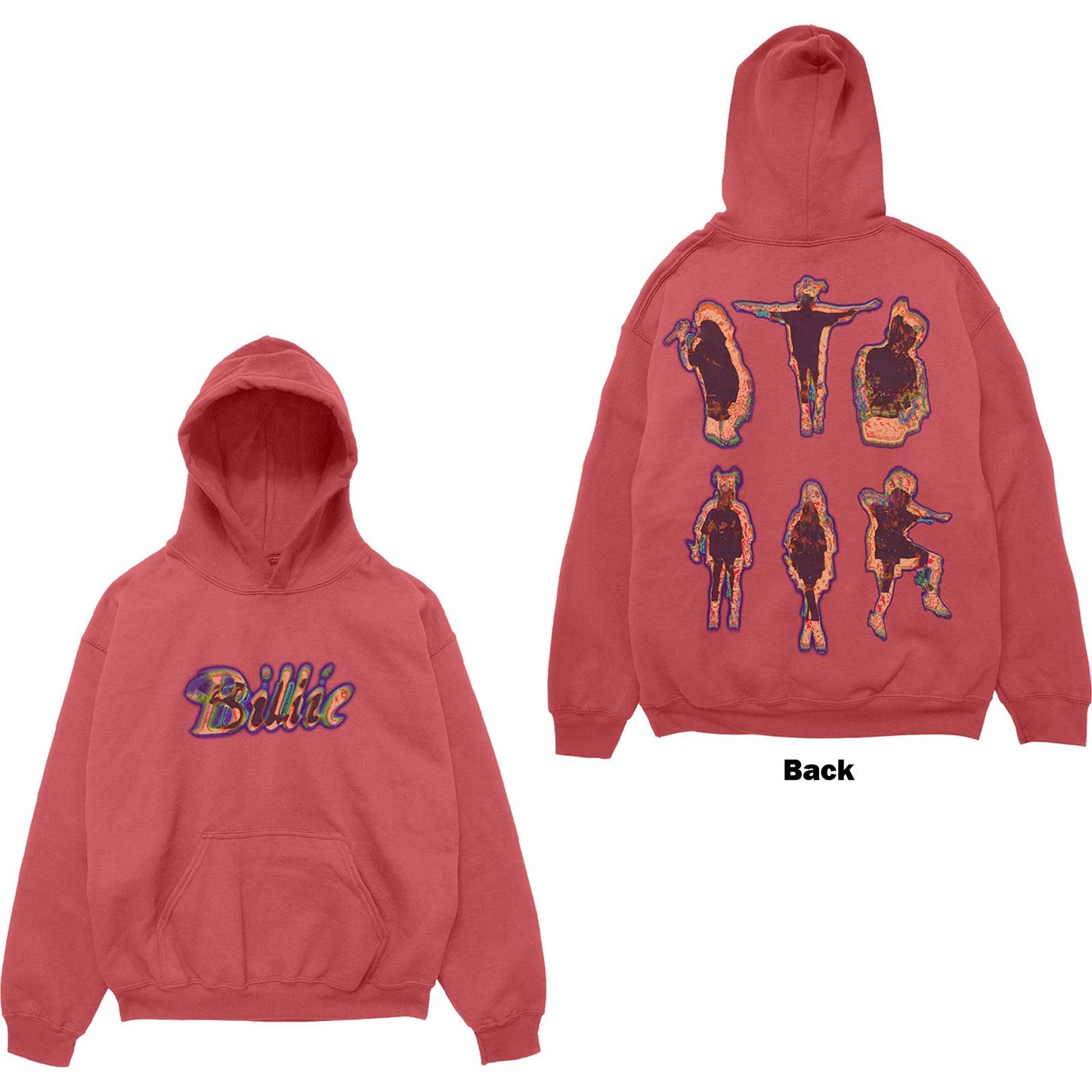 Billie Eilish | Silhouettes - Sweatshirt Red