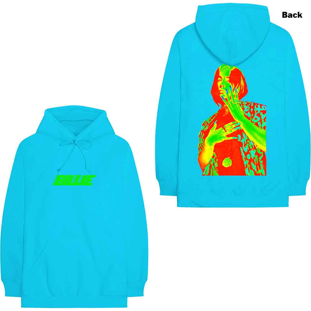 Billie Eilish | Thermal Photo - Sweatshirt Blue