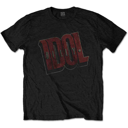 Billy Idol | Vintage Logo - T-Shirt Black