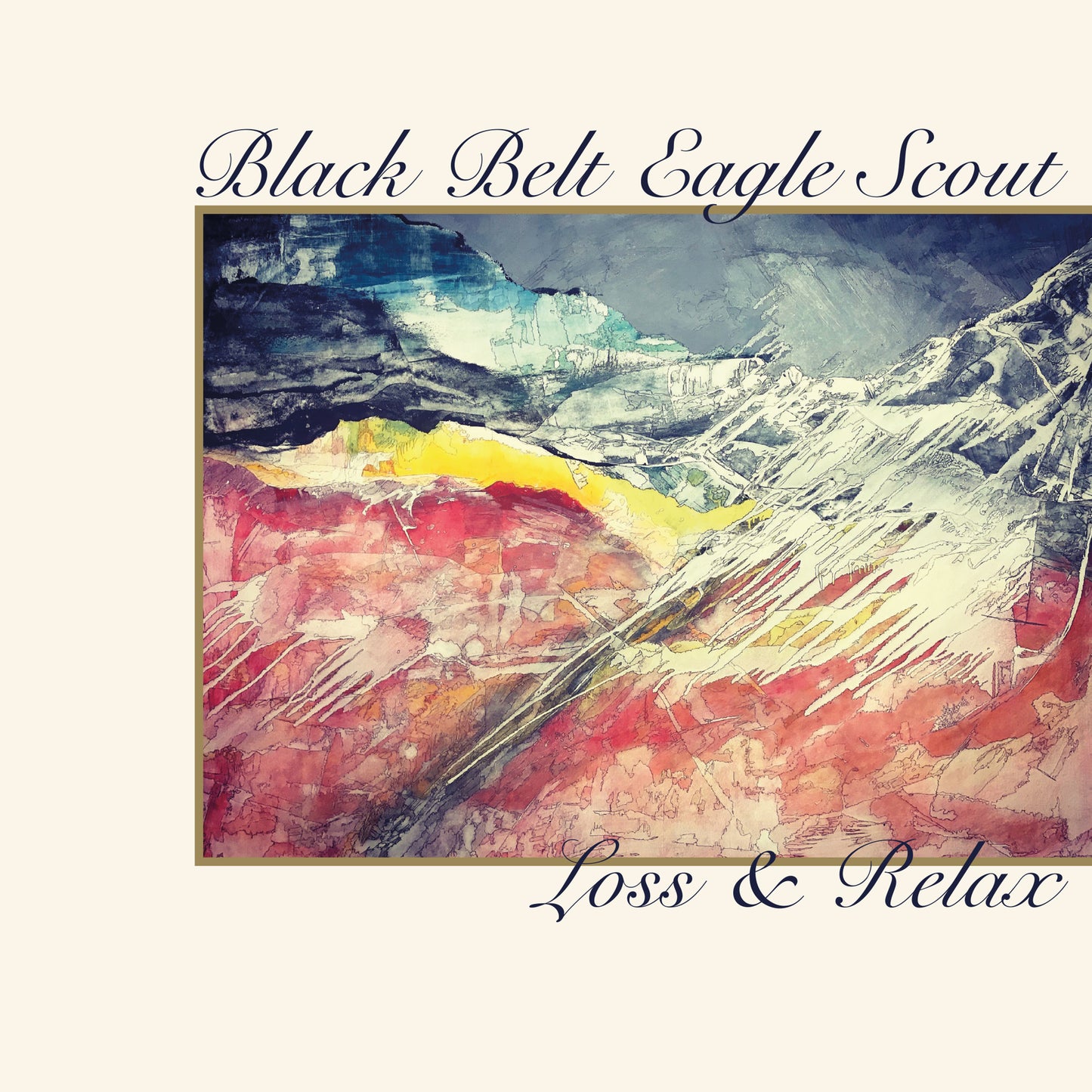 Black Belt Eagle Scout | Loss & Relax b/w Half Colored Hair - Vinyl