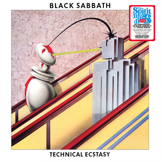 Black Sabbath | Technical Ecstasy (Spirit Of '76, Brick & Mortar Exclusive) (Clear With Green/Black Splatter Colored Vinyl) - Vinyl