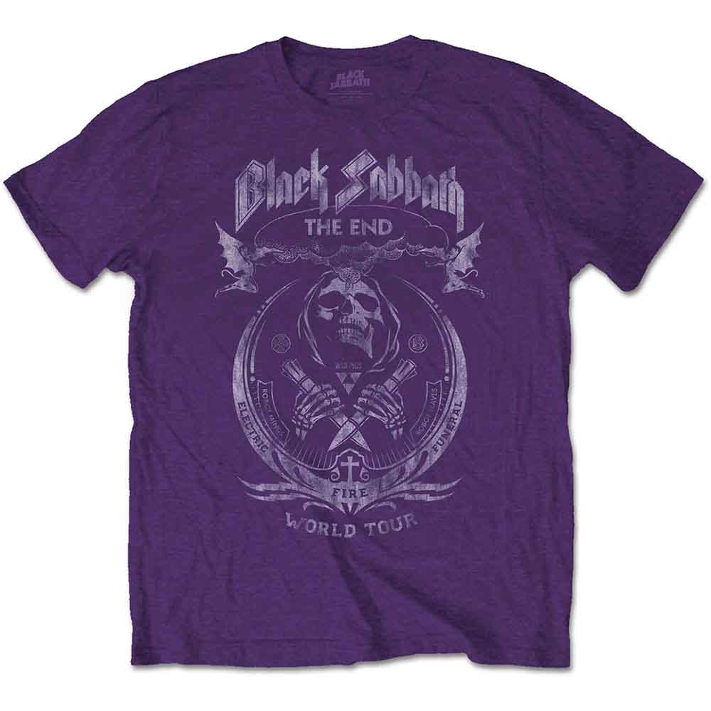 Black Sabbath | The End Mushroom Cloud - T-Shirt Purple