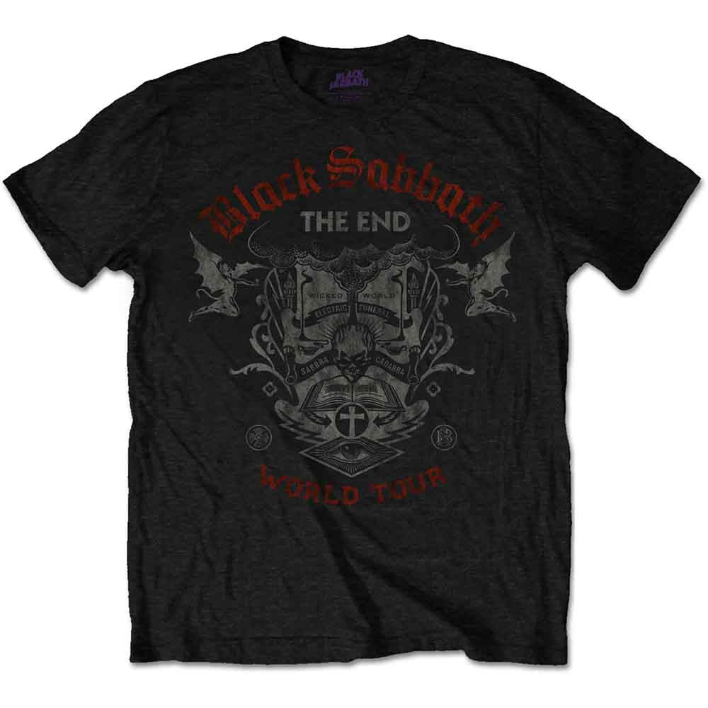 Black Sabbath | The End Reading Skull - T-Shirt Black