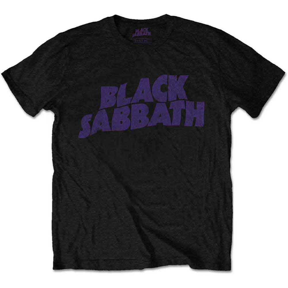 Black Sabbath | Wavy Logo Vintage - T-Shirt Black