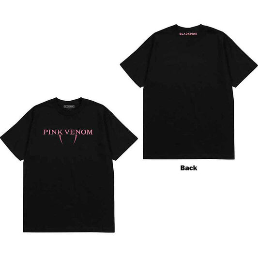 BLACKPINK | Pink Venom Logo - T-Shirt Black