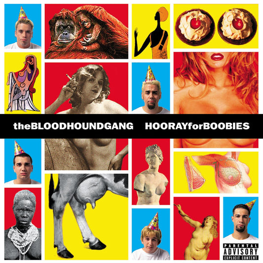 Bloodhound Gang | Hooray For Boobies: 20th Anniversary Edition (Blue/White/Yellow Splatter Colored Vinyl) (2 Lp's) - Vinyl