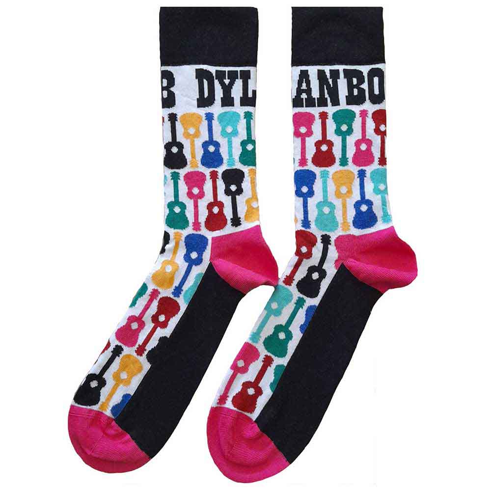 Bob Dylan | Guitar Pattern - Socks Multicolour