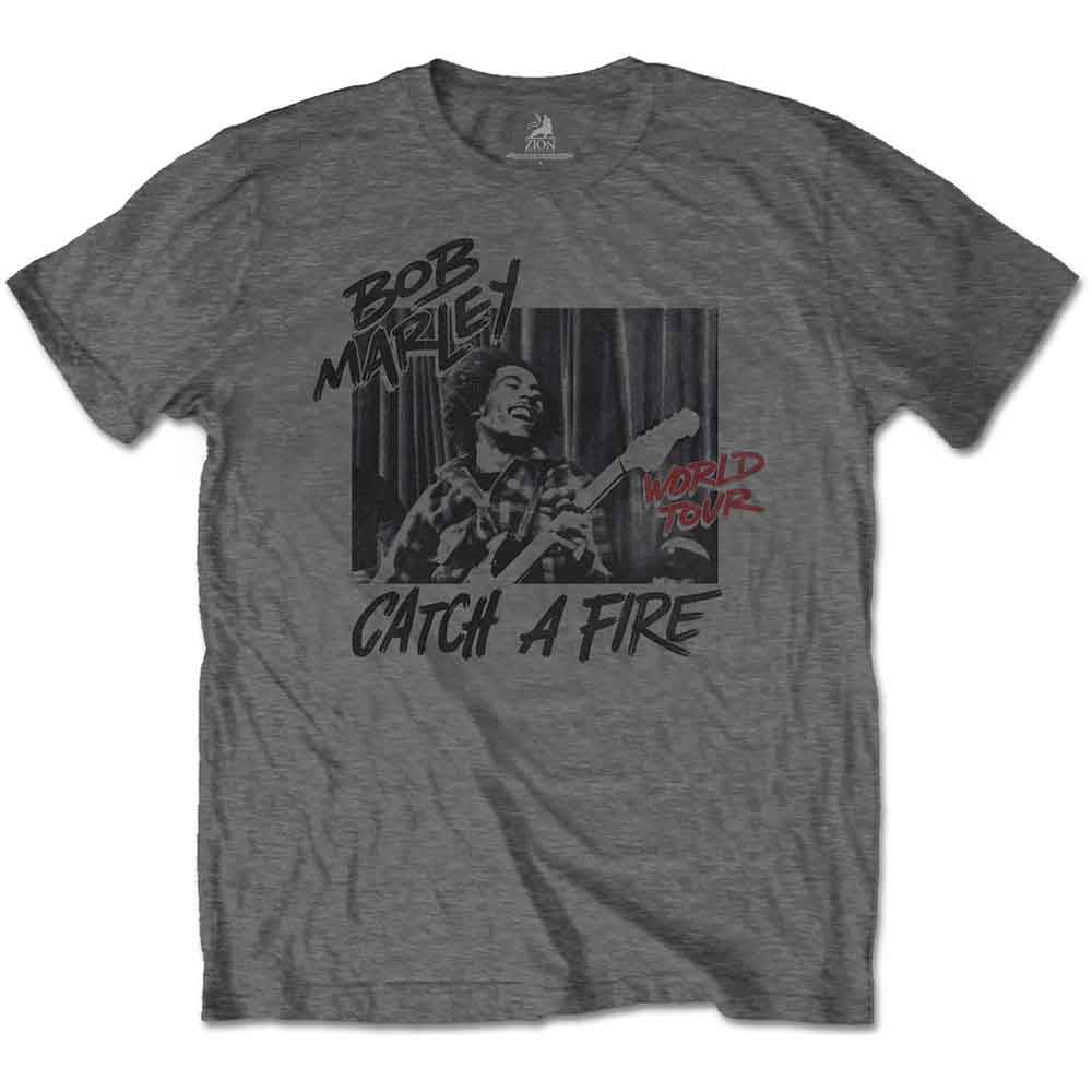 Bob Marley | Catch A Fire World Tour - T-Shirt Grey