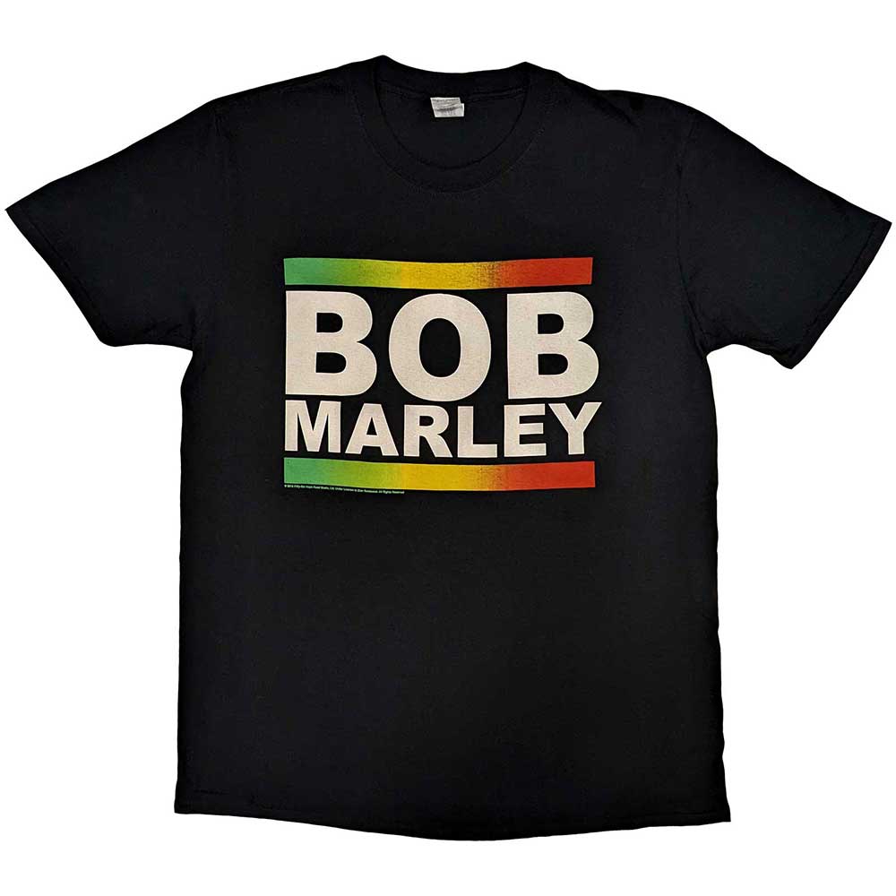 Bob Marley | Rasta Band Block - T-Shirt Black