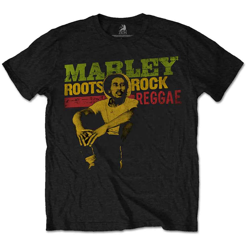 Bob Marley | Roots, Rock, Reggae - T-Shirt Black