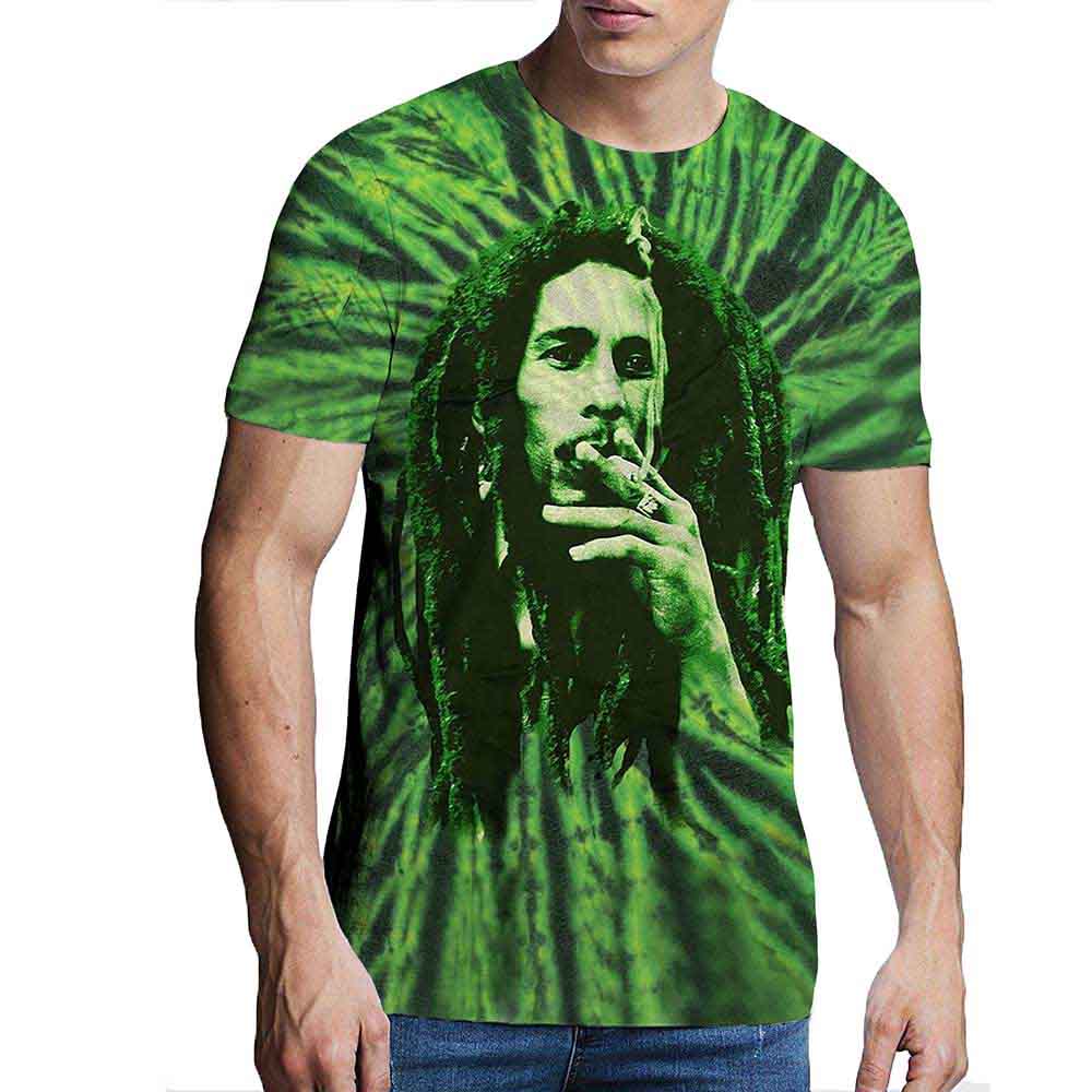 Bob Marley | Smoke - T-Shirt Green